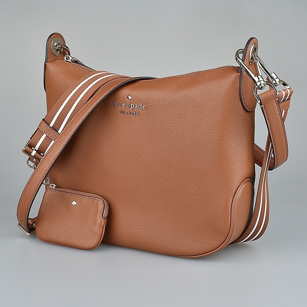 Kate Spade Rosie Large Crossbody Bag Purse Handbag Brown Leather Set with Straps